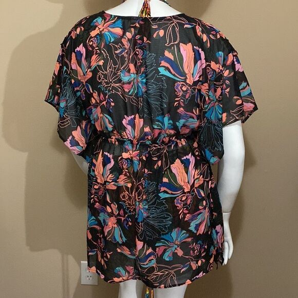 NWT Time and Tru Floral Swimsuit Cover Up - Size Large - Picture 9 of 15